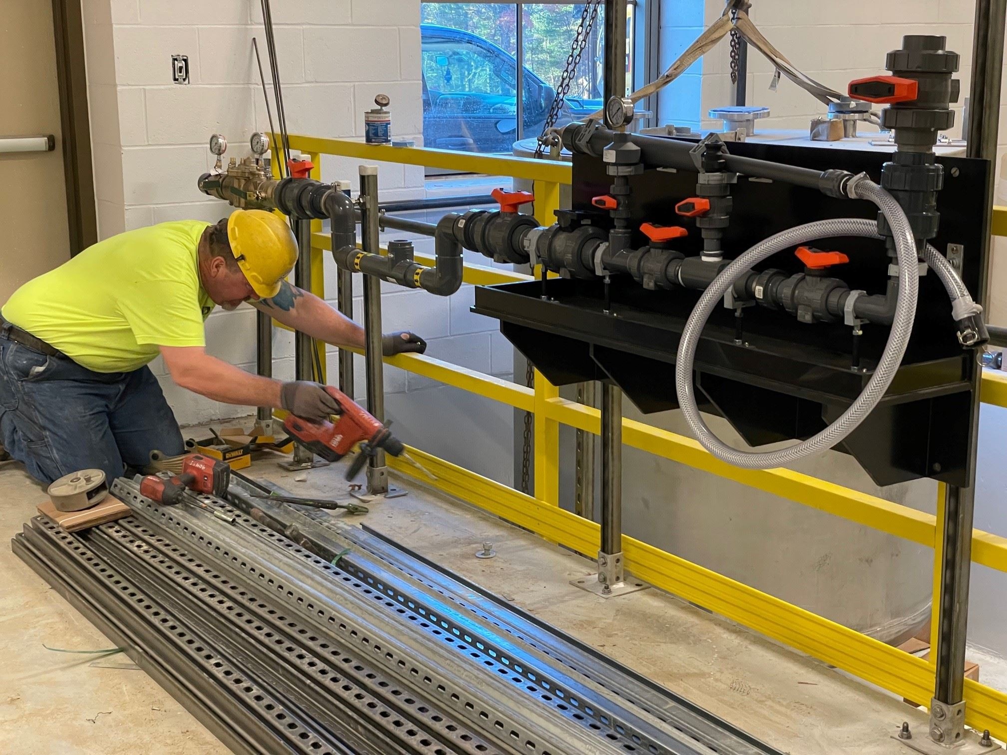 Installation of the KMn04 Eductor System